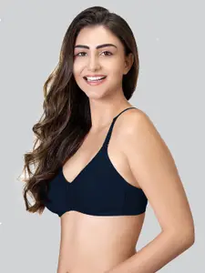 LYRA Pack Of 2 Cotton Rich Mesh Ladder Wire Free Moulded and Seamless Bra