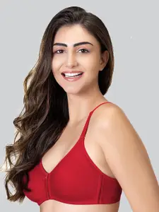 LYRA Cotton Rich Mesh Ladder Wire Free Moulded and Seamless Bra