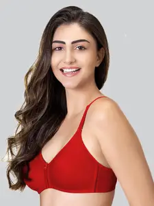 LYRA Pack Of 2 Cotton Rich Mesh Ladder Wire Free Moulded and Seamless Bra