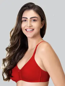 LYRA Pack Of 2 Cotton Rich Mesh Ladder Wire Free Moulded and Seamless Bra