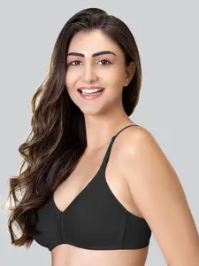 LYRA Cotton Rich Mesh Ladder Wire Free Moulded and Seamless Bra