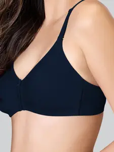 LYRA Pack Of 2 Cotton Rich Mesh Ladder Wire Free Moulded and Seamless Bra