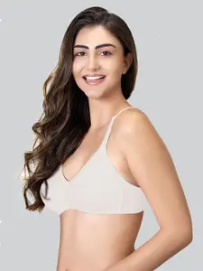 LYRA Cotton Rich Mesh Ladder Wire Free Moulded and Seamless Bra