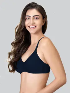 LYRA Cotton Rich Mesh Ladder Wire Free Moulded and Seamless Bra