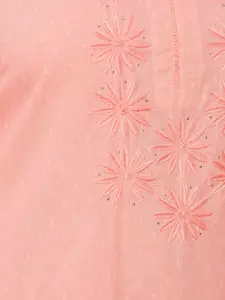 Fabindia Notch Neck Embroidered Kurta