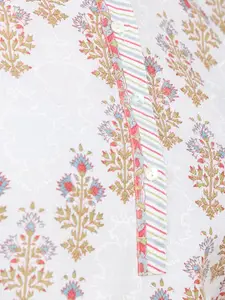 Fabindia Women Floral Printed Cotton Kurta