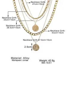 Jewels Galaxy Gold-Plated Layered Necklace