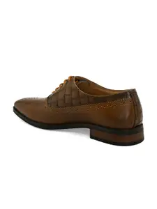 San Frissco Men Textured Formal Brogues