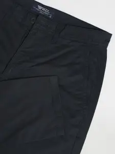 Flying Machine Super Slim Fit Solid Casual Trousers