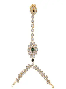 I Jewels Women Gold-Plated Ring Bracelet