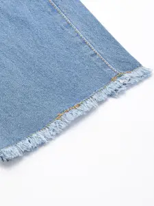 DressBerry Relaxed Fit Slash Knee Cotton Stretchable Jeans