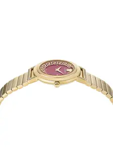 Versace Women Embellished Dial & Stainless Steel Bracelet Style Straps Analogue Watch VE3D00622
