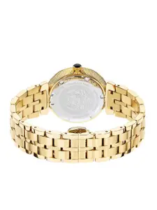 Versace Women Embellished Dial & Stainless Steel Bracelet Style Straps Analogue Watch VEZ600521