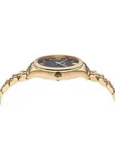 Versace Women Embellished Dial & Stainless Steel Bracelet Style Straps Analogue Watch VE2S00622