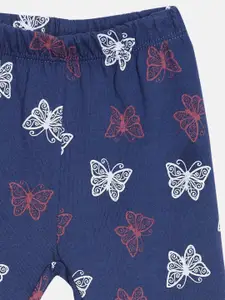 Kryptic Infant Girls Printed Pure Cotton Lounge Pant