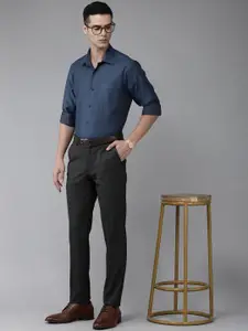 Van Heusen Pure Cotton Self Designed Textured Custom Formal Shirt