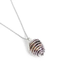 EL REGALO Silver-Plated Contemporary Pendants With Chain