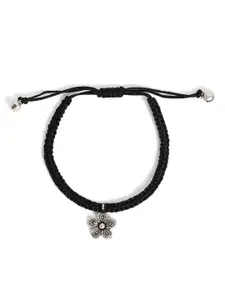 EL REGALO Women Pack Of 2 SIlver Plated Wraparound Bracelet