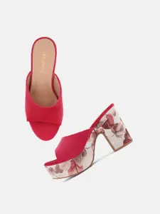 DressBerry Open Toe Block Heels