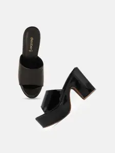 DressBerry Women Peep Toe Block Heels