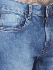 Flying Machine Men Slim Fit Heavy Fade Mid Rise Cotton Acid Wash Jeans