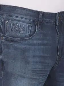 U.S. Polo Assn. Denim Co. Men Blue Slim Fit Light Fade Cotton Jeans