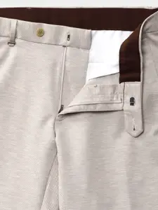 Van Heusen Men Mid-Rise  Slim Fit Formal Trousers