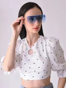 HAUTE SAUCE by  Campus Sutra Women Oversized Sunglasses with Polarised Lens SUM23_HSSG1175