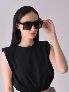 HAUTE SAUCE by  Campus Sutra Women Oversized Sunglasses with UV Protected Lens