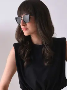 HAUTE SAUCE by  Campus Sutra HAUTE SAUCE by Campus Sutra Women Cateye Sunglass with UV Protected Lens SUM23_HSSG1004