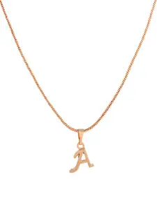 Estele Rose Gold-Plated Pendant With Chain
