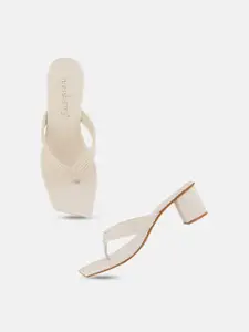 DressBerry Open Toe Block Heels