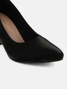 DressBerry Pointed Toe Block Heel Pumps