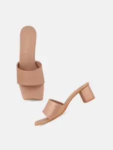 DressBerry Open Toe Block Heels