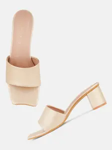 DressBerry Open Toe Block Heels