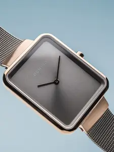 BERING Women Stainless Steel Bracelet Style Straps Analogue Watch 14528-369