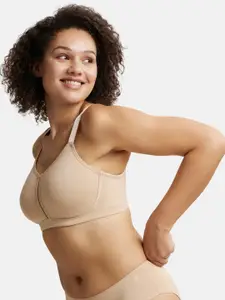 Jockey Wirefree Non Padded Cotton Full Coverage Plus Size Bra with Broad Wings-ES27
