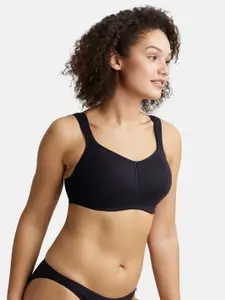 Jockey Wirefree Padded Cotton Full Coverage Plus Size Bra with Broad Wings-FE78