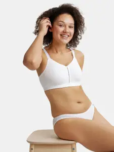 Jockey Wirefree Non Padded Cotton Full Coverage Plus Size Bra with Broad Wings-ES27