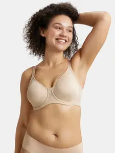 Jockey Under Wired Non Padded Soft Touch Microfiber Full Coverage Minimizer Bra-1855