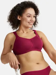Jockey Wirefree Padded Cotton Full Coverage Plus Size Bra with Broad Wings-FE78