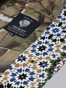 SHOWOFF Printed Single-Breasted Blazer