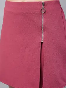 RARE Women High-Rise Front Slit Mini Skorts