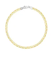 GIVA 925 Sterling Silver Gold-Plated Anklet (1 Piece)