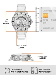 Emporio Armani Men Skeleton Analogue Chronograph Automatic Solar Powered Watch AR11536