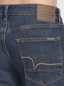 Flying Machine Slim Straight Fit Dark Wash Stretchable Classic Vintage Jeans