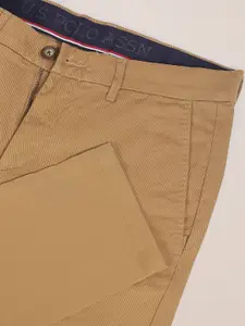 U.S. Polo Assn. U S Polo Assn Men Yellow Chinos Trousers