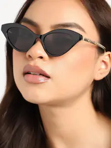 HAUTE SAUCE by  Campus Sutra HAUTE SAUCE by Campus Sutra Women Cateye Sunglasses with Polarised Lens SUMR22_HSSG1228