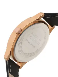 Sandy D Carter Women Round Dial & Straps Analogue Watch SD-Carter-23-15-BK2