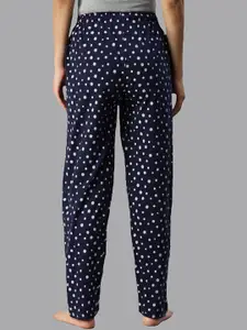 Kryptic Women Relaxed Fit Printed Cotton Mid-Rise Straight Lounge Pants